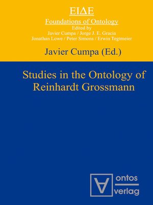 cover image of Studies in the Ontology of Reinhardt Grossmann